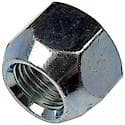 Wheel Lug Nut: 1/2-20 Thread, Conical 60, Standard, 0.625" Length, Zinc, 1 Pack