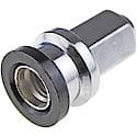 Wheel Lug Nut: M14-2.0 Thread, Flanged, Flattop Capped, 1.969" Length, Silver (Sold by each)