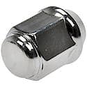 Wheel Lug Nut: M12-1.50 Thread, Conical 60, Dometop Capped, 1.22" Length, Chrome, 1 Pack