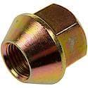 Wheel Lug Nut: 9/16-18 Thread, Conical 60, Bulge, 1.031" Length, Zinc, 1 Pack