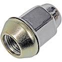 Wheel Lug Nut: 1/2-20 Thread, Conical 60, Dometop Capped, 1.313" Length, Chrome, 1 Pack