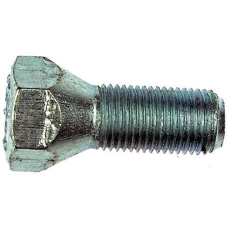 Wheel Bolt: 1/2-20 Thread Size, Conical - 60 Deg Seat Style, 3/4" Hex Size, Silver (Sold by each)