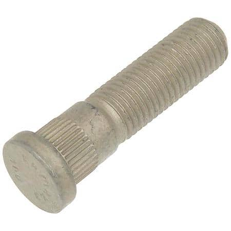 M12-1.50 Serrated Wheel Stud - 12.9mm Knurl, 52.3mm Length