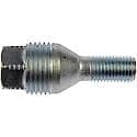 Wheel Bolt: M12-1.50 Thread Size, Conical - 60 deg Seat Style, 19 mm Hex Size, Silver, 1 Pack