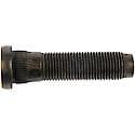 Wheel Stud: Serrated without Clip Head, 9/16-18 Thread Size, RHT, 1 Pack