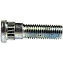 Wheel Stud : Serrated Stud with Clip Head, M12-1.50 Thread Size, RHT, 1 Pack