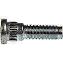 Wheel Stud: Serrated without Clip Head, 1/2-20 Thread Size, RHT, 1 Pack