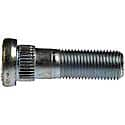 Wheel Stud : Serrated Stud, M12-1.25 Thread Size, RHT, 1 Pack