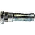 Wheel Stud : Serrated Stud with Clip Head, M12-1.50 Thread Size, RHT, 1 Pack