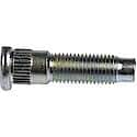 Wheel Stud : Serrated Stud with Clip Head, M12-1.50 Thread Size, RHT, 1 Pack