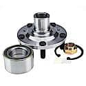 Wheel Bearing & Hub Assembly: 5 Studs, Includes Spindle Hub, Wheel Bearing, Axle Nut, C-Clip