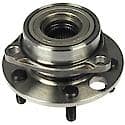 Wheel Bearing and Hub Assembly: Front, 5 Studs