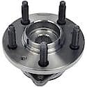 Wheel Bearing and Hub Assembly: Front, 5 Studs