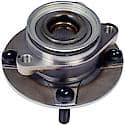 Wheel Bearing and Hub Assembly: Front, 4 Studs