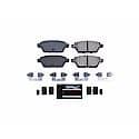 Z23 Daily Driver Carbon-Fiber Ceramic Brake Pads with Hardware Kit - Rear