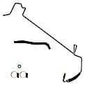 Power Steering Return Hose, 16mm Male "O" Ring x 3/8" I.D. Hose