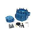 D4002 Flame-Thrower HEI Distributor Cap and Rotor Kit Blue