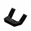 Cab Mount, Multi-Fit, Set Of 2, Flat Step, Powder Coated, Black, Aluminum, 14" L