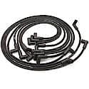 808213 Flame-Thrower Spark Plug Wires 8 cyl 8mm 74-82 Corvette HEI Custom Fit Black