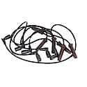 Spark Plug Wire Set: Fiberglass Reinforced Latex Graphite Core, 6 Wire Set