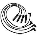 Spark Plug Wire Set: Fiberglass Reinforced Latex Graphite Core, 4 Wire Set