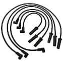 Spark Plug Wire Set: Fiberglass Reinforced Latex Graphite Core