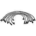 Spark Plug Wire Set: Fiberglass Reinforced Latex Graphite Core, 8 Wire Set