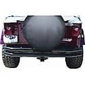 Rear Double Tube Bumper, with Receiver, Black