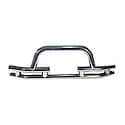 Tube Bumper; Front; 3 Inch; Stainless; Winch Ready