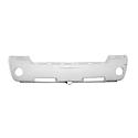 Front Bumper Cover, Dark Gray Textured, With Holes For Chrome Molding