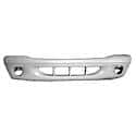 Bumper Cover, Front, All Smooth, 1 Piece Design, With Fogs