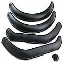 Black, Plastic, Set Of 4