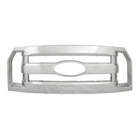 Overlay, 1 Piece, With Emblem Cutout, Chrome Plated, Abs Plastic