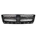 New CAPA Certified Standard Replacement Upper Grille, Matte-Dark Gray With Black Molding