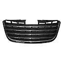 Grille, Chrome/Dark Gray, Touring/Ltd, Made Of Plastic