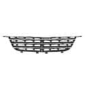 Grille, With Chrome Frame, Silver/Black