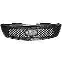 New CAPA Certified Standard Replacement Grille, Sedan, Matte-Black With Chrome Molding