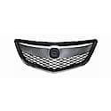 New Standard Replacement Grille, Base Grille With Upper And Surround Molding, Chrome And Black