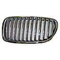 Driver Side Grille, Without Night Vision, Chrome, Made Of Plastic