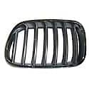 Passenger Side Grille, Chrome And Titanium, Made Of Plastic