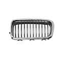 New Standard Replacement Passenger Side Grille, Chrome Frame, W/12 Black Bars