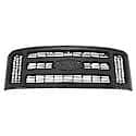 New Standard Replacement Grille, XLT Model, Black With Black Frame, Paint To Match