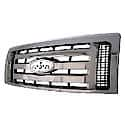 New Standard Replacement Grille, Fits XLT Models, Chrome Frame And Chrome 3 Horizontal Bars