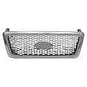 New Standard Replacement Grille, Chrome Frame W/Silver Champagne Honeycomb Inner