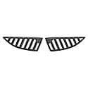 New Standard Replacement Passenger Side Grille, Bright Silver And Black