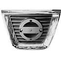 New Standard Replacement Center Grille, Chrome With Black