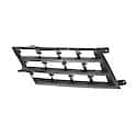 New Standard Replacement Passenger Side Outer Grille, Matte-Black