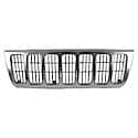 New Standard Replacement Grille, With Inner And Outer Pieces, Chrome And Black