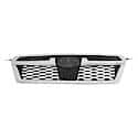 New Standard Replacement Grille, Matte Black With Chrome Molding