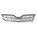 New CAPA Certified Standard Replacement Grille, Painted Silver And Black